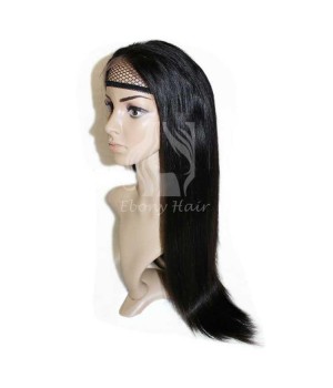 Free Shipping Free Part Unprocessed Human Hair Straight Full Lace Wig